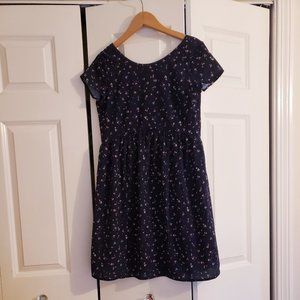 Envie de Fraise Navy/Floral Maternity Dress